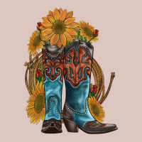 Western Boots With Sunflowers Premium Hoodie | Teevron