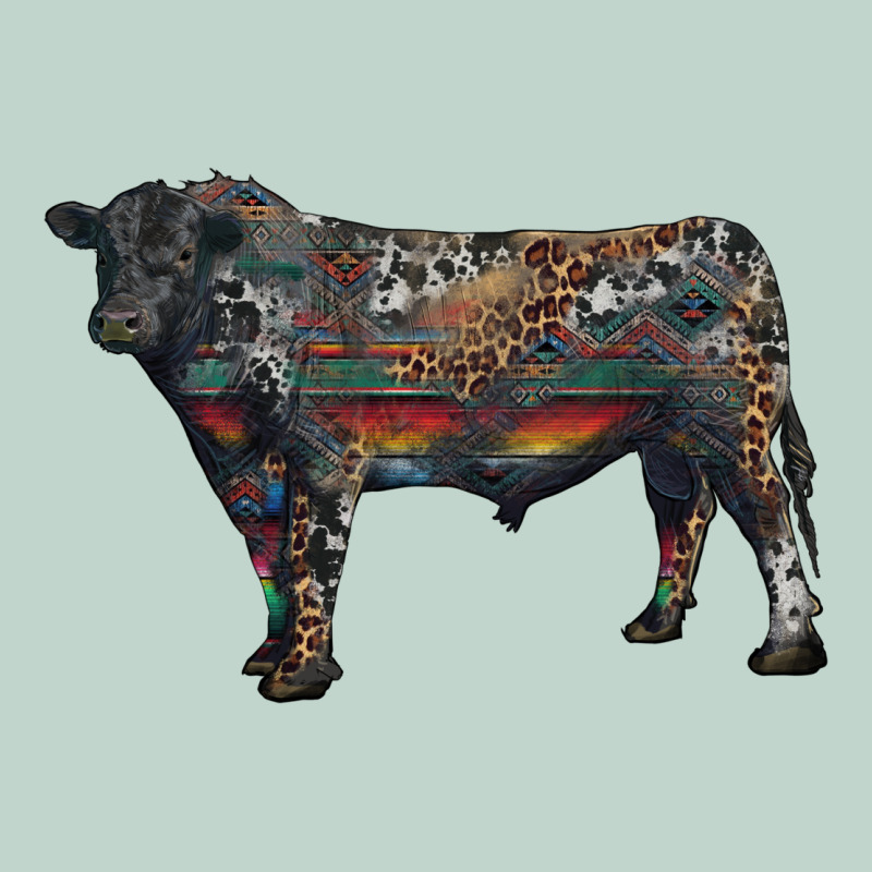 Black Angus Bull With Western Patterns Zipper Hoodie by RanaPortraitStore | Teevron