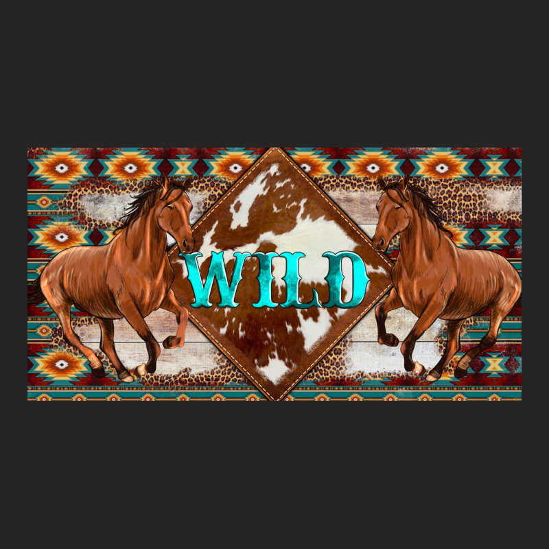 Aztec Horses And Wild With Cowhide License Plate Template Premium Hoodie by Artiststas | Teevron