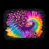 Tie Dye Leopard Glitter Background Urban Hoodie | Teevron