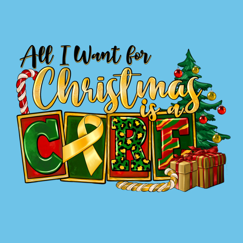 All I Want For Christmas Is Cure Childhood Cancer Premium Sweatshirt by FaDigitalArtStudio | Teevron
