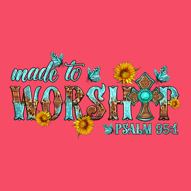 Made To Worship With Sunflowers Premium Sweatshirt by HRA Design Shop | Teevron