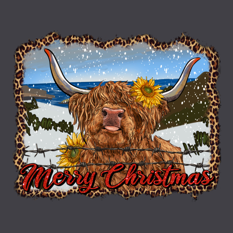 Merry Christmas Highland Cow With Farm Heavyweight Hoodie by RanaPortraitStore | Teevron