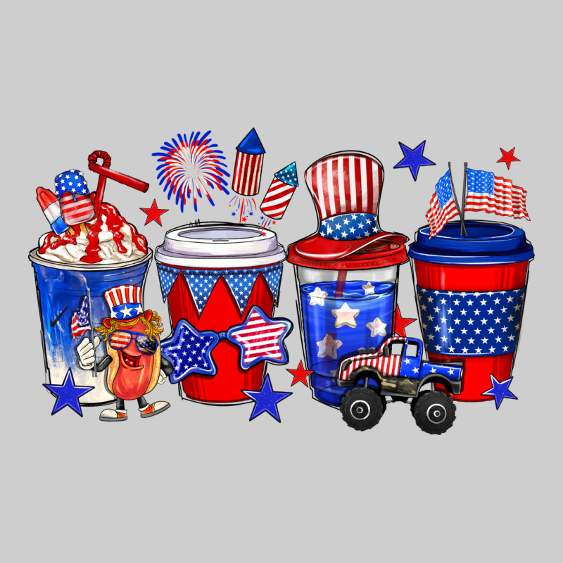 4th Of July Coffee Drinks Premium Sweatshirt by Neo Western | Teevron