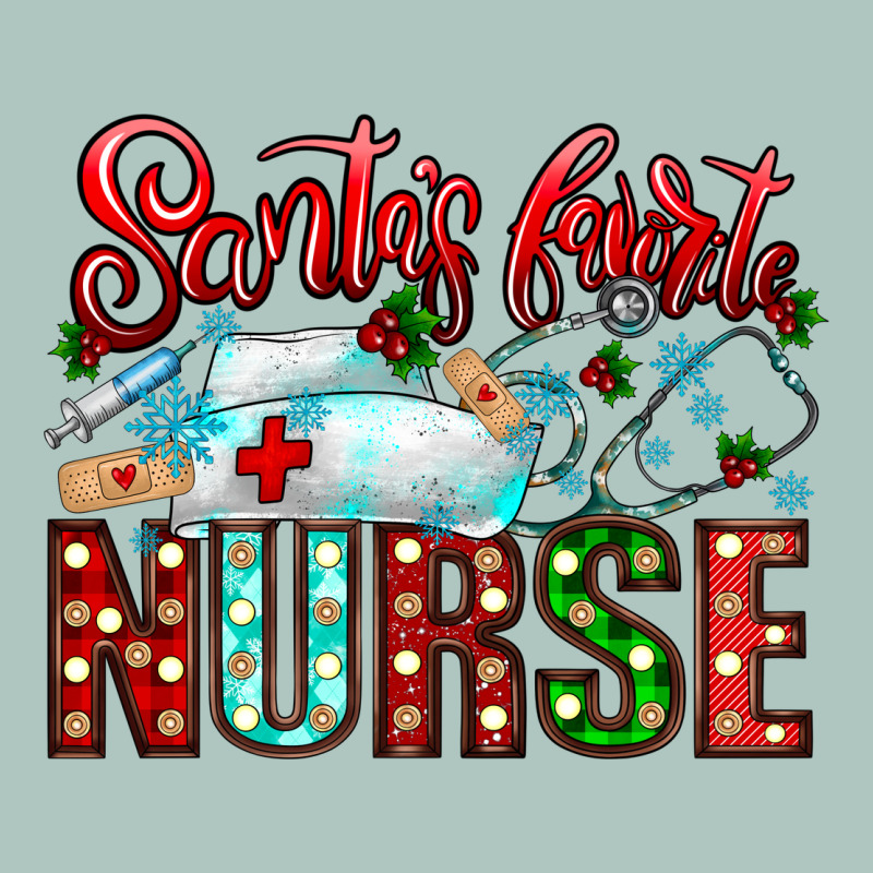 Santa Is Favorite Nurse Premium Sweatshirt by CowhideDigitalArt | Teevron