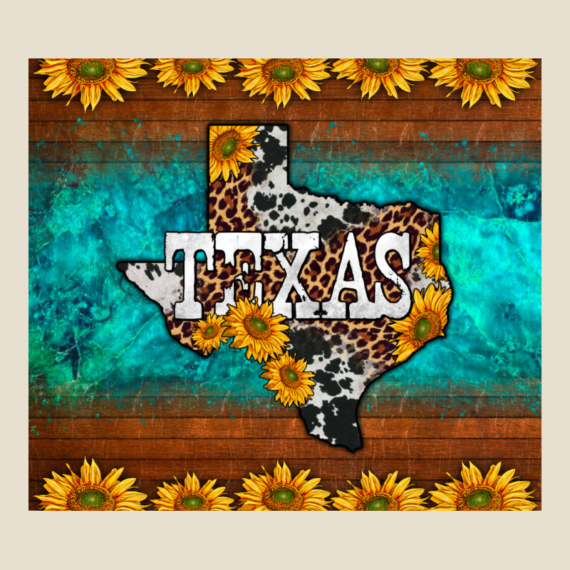 Sunflowers Cowhide Leopard Texas Map Urban Hoodie by BarkalooDesign | Teevron