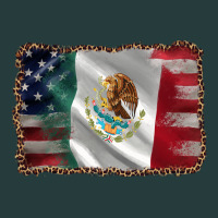 Mexico Flag And Usa Flag Premium Hoodie | Teevron