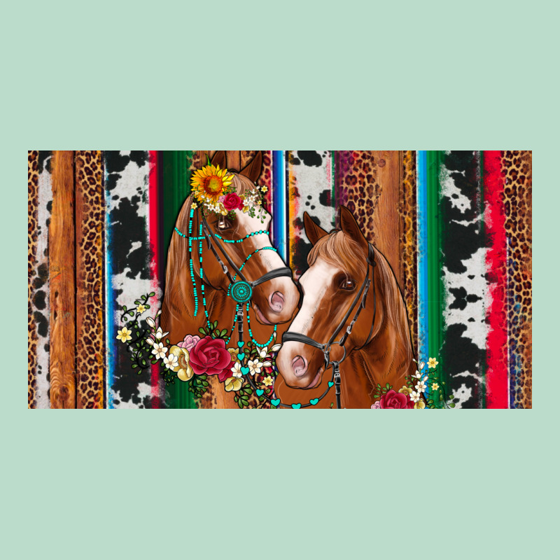 Western Horses Gemstone Horse Cowhide Leopard Floral Background Licens Premium Hoodie by Artiststas | Teevron