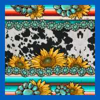 Sunflower Cowhide Serape Coaster Urban Hoodie | Teevron