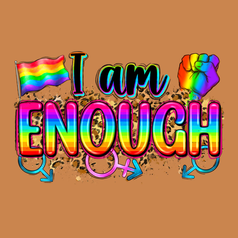 I Am Enough Heavyweight Hoodie by Zillion Design Studio | Teevron