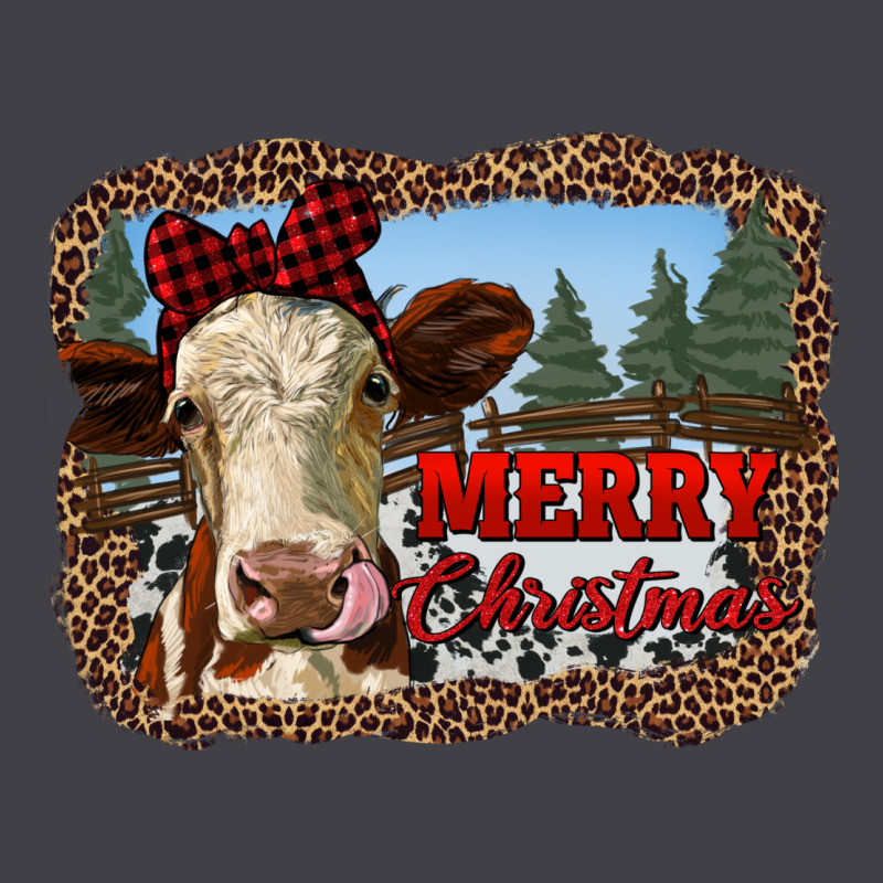 Merry Christmas Heifer Cow With Farm Heavyweight Hoodie by RanaPortraitStore | Teevron