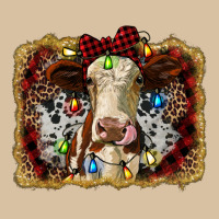 Heifer Cow Christmas Western Background Heavyweight Hoodie | Teevron