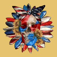 4th Of July Sunflower Skull 4th Of July Premium Sweatshirt | Teevron