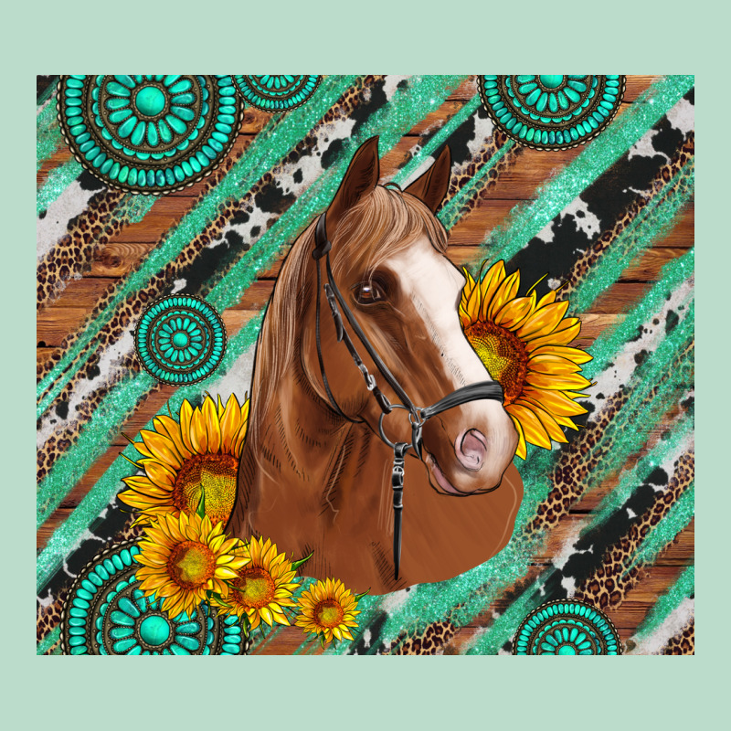 Western Horse With Gemstone And Sunflower Premium Hoodie by Artiststas | Teevron