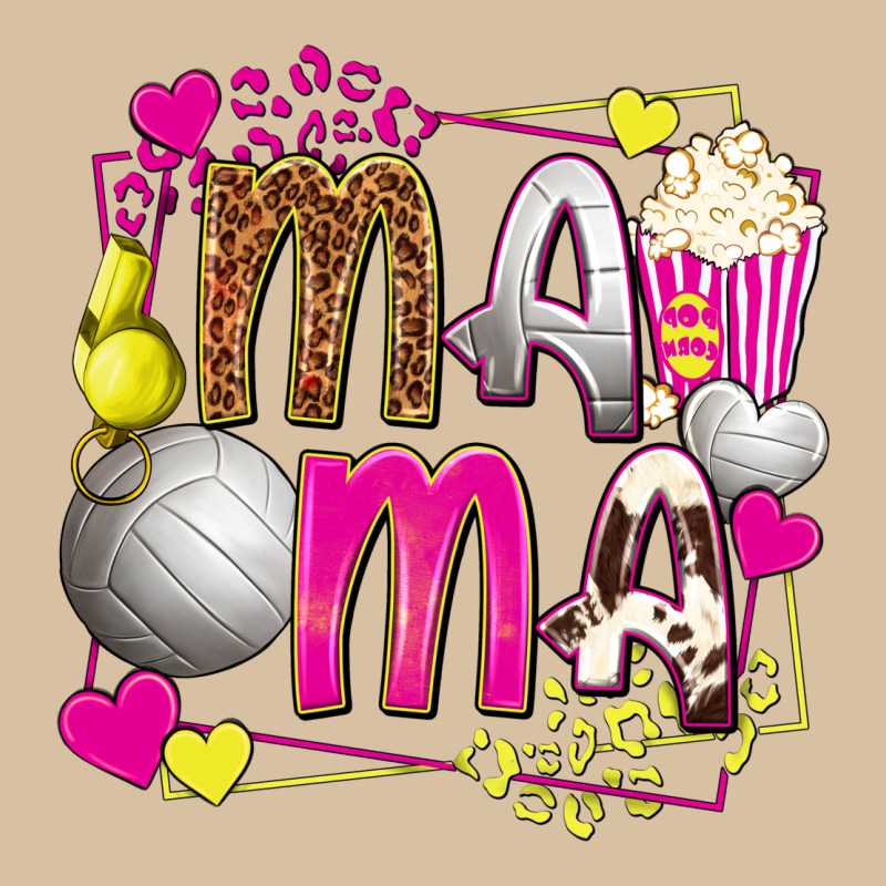 Mama Volleyball With Popcorn Heavyweight Hoodie by texasbilliewilder | Teevron