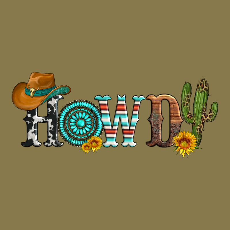 Howdy With Cowboy Hat And Cactus Premium Hoodie by Artiststas | Teevron