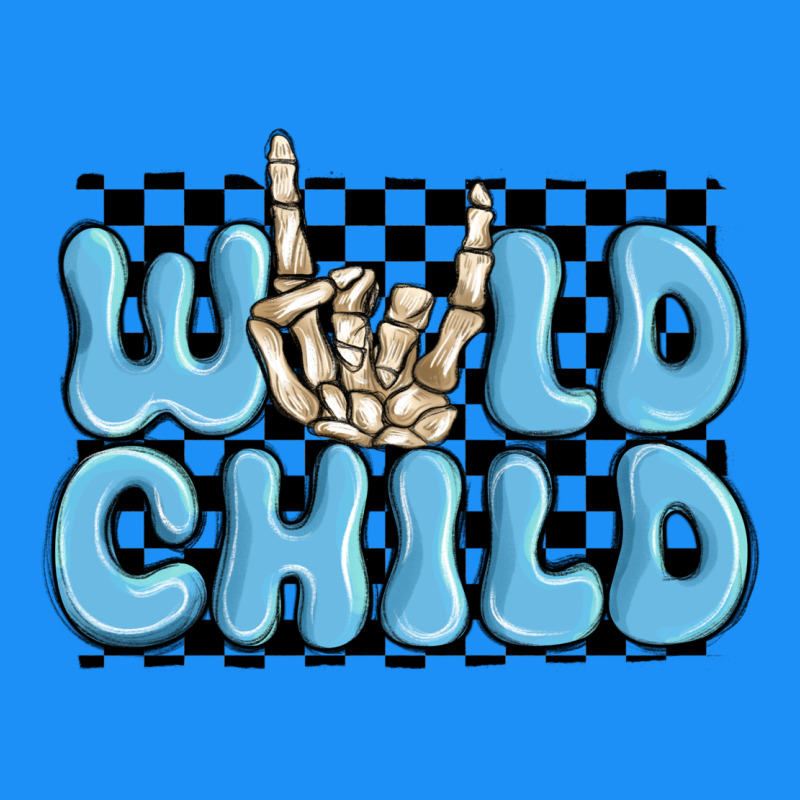 Wild Child Blue Skeleton Classic Tee by MaliasSmallBusiness | Teevron