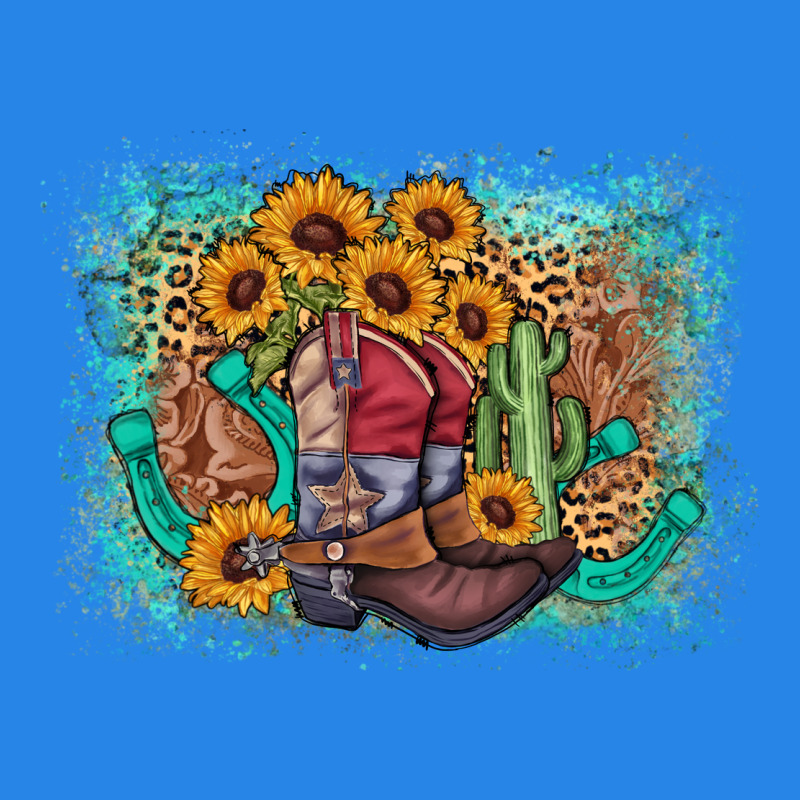 Cowboy Boots Sunflower Premium Hoodie by AdoDesignShop | Teevron