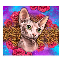 Purple Glitter Roses Sphynx Cat Premium Tee | Teevron