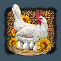 Perched Chicken With Sunflowers Leopard Background Urban Hoodie | Teevron