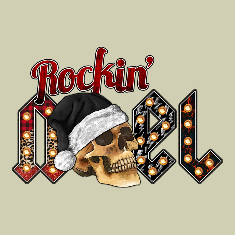 Rockin Noel Skull Heavy Core Tee by CowhideDigitalArt | Teevron