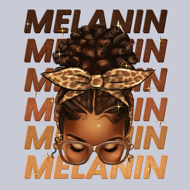 Melanin Afro Messy Bun Heavyweight Hoodie by texasbilliewilder | Teevron