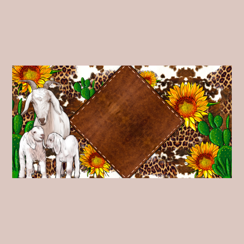 Baby Goats And Sunflower And Cactus With Cowhide License Plate Premium Hoodie by Artiststas | Teevron