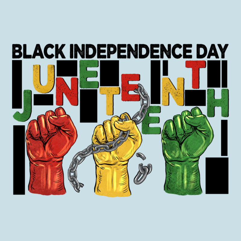 Black Independence Day Juneteenth Ladies Tee by BarkalooDesign | Teevron