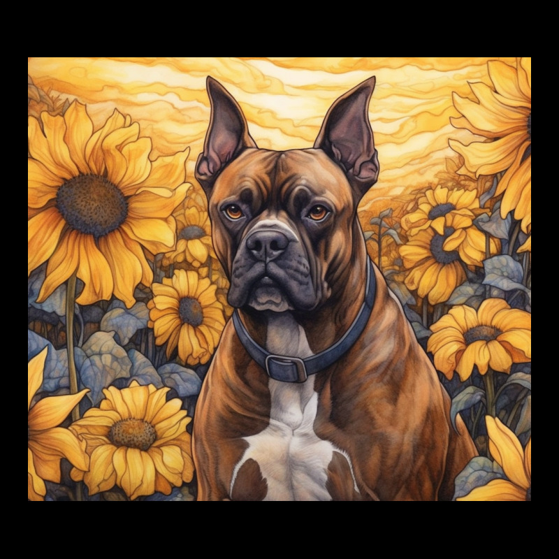 Boxer Dog Zipper Hoodie by Unal Design | Teevron