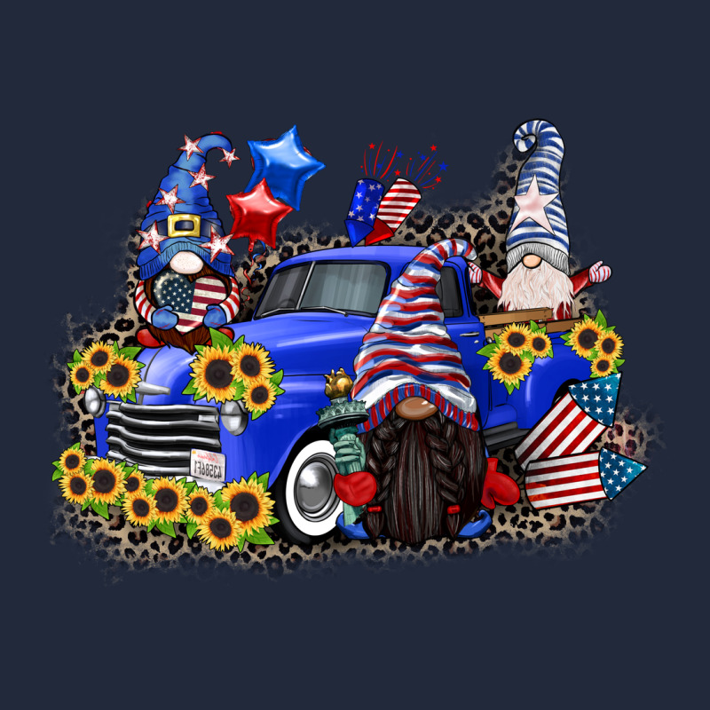 4th Of July Gnomes With Truck Premium Sweatshirt by CowGirlArtShop | Teevron