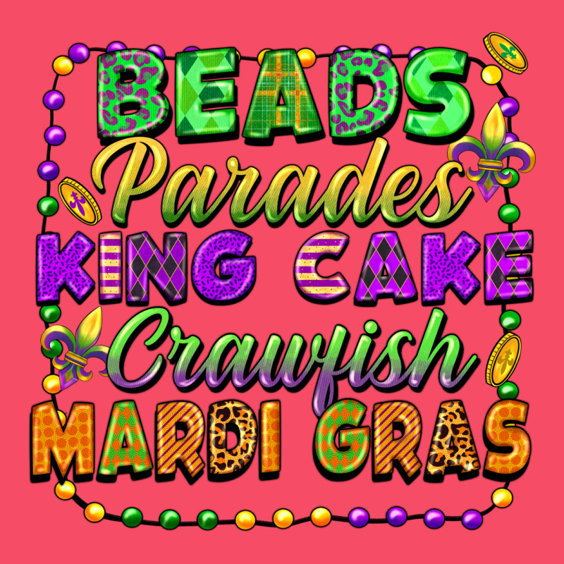 Beads Parades King Cake Crawfish Mardi Gras Premium Sweatshirt by FaDigitalArtStudio | Teevron