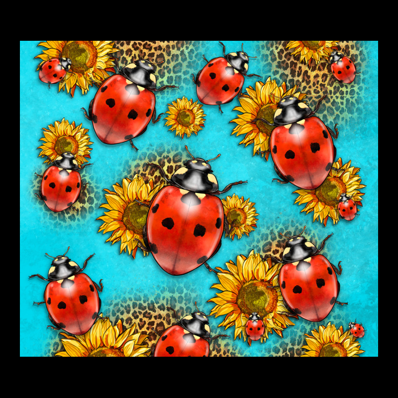 Western Sunflowers Ladybug Urban Hoodie by LillyAllenDesigns | Teevron