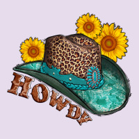 Howdy Leopard Tooled Leather Hat Premium Hoodie | Teevron