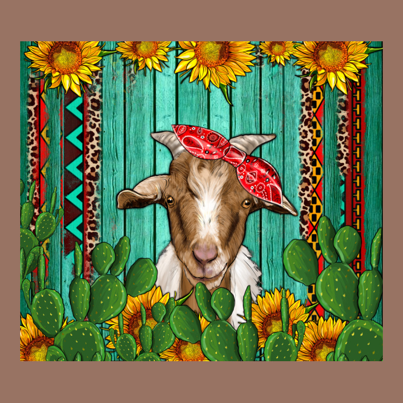 Goat With Sunflower And Cactus Premium Hoodie by Artiststas | Teevron