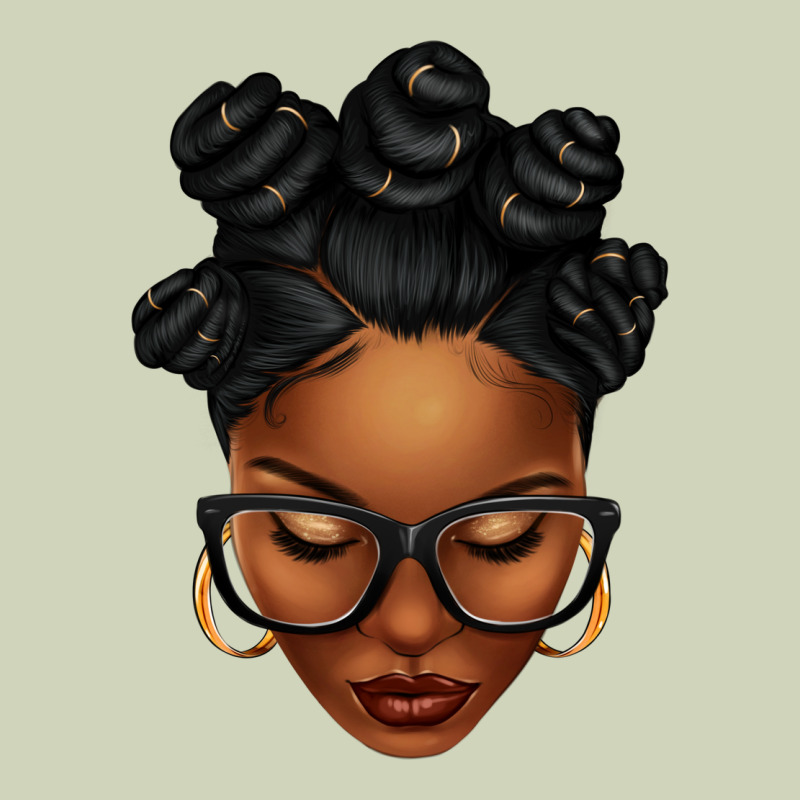 Afro Woman With Bantu Knots Heavyweight Hoodie by texasbilliewilder | Teevron