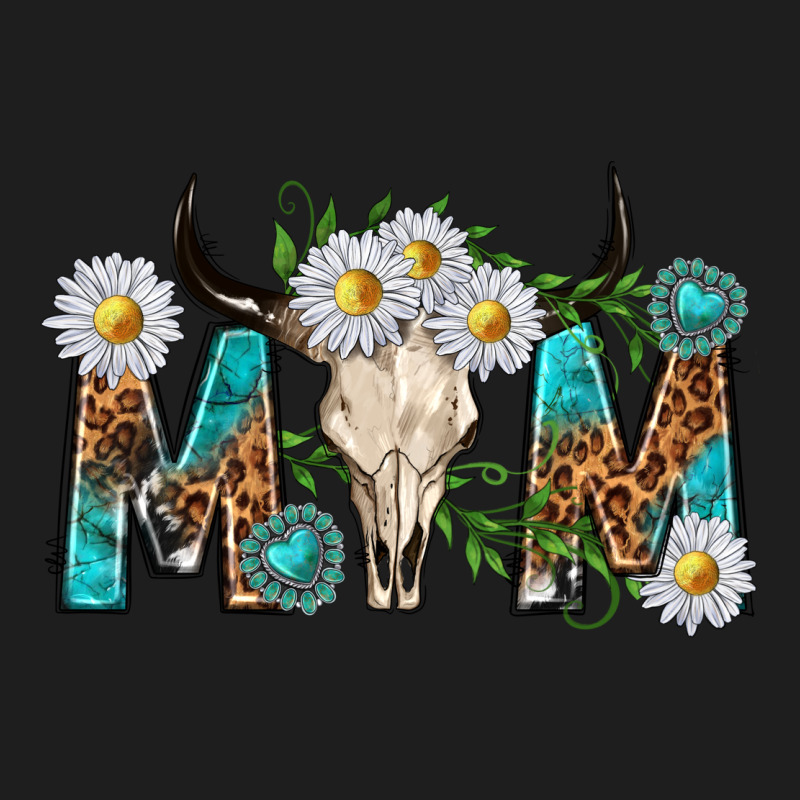 Mom With Bull Skull Heavyweight Hoodie by texasbilliewilder | Teevron