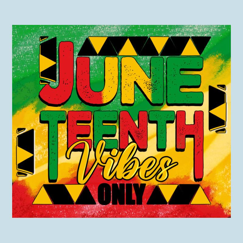 Juneteenth Vibes Only Tumbler Ladies Tee by BarkalooDesign | Teevron