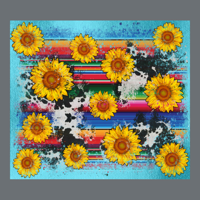 Serape Cowhide Sunflower Premium Hoodie by AdoDesignShop | Teevron