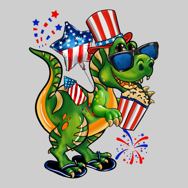 4th Of July T-rex Premium Sweatshirt by CowGirlArtShop | Teevron