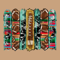 Football Serape Cowhide Turquoise Glitter  Brushstrokes Vintage Tee | Teevron