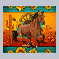 Western Sunset Galloping Horse Sunflower Premium Hoodie | Teevron