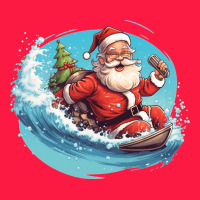 Surf Happy Santa Zipper Hoodie | Teevron