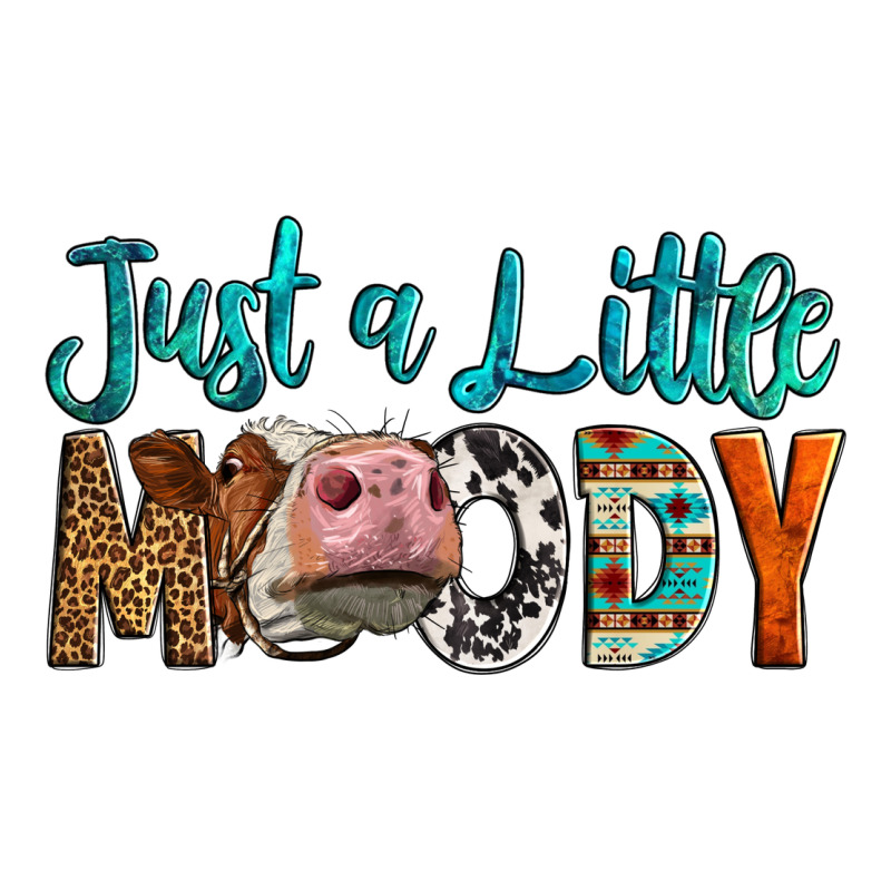 Western Just A Little Moody Cow Premium Tee by LillyAllenDesigns | Teevron
