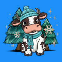 Winter I'm Udderly Freezing Baby Cow Classic Tee | Teevron