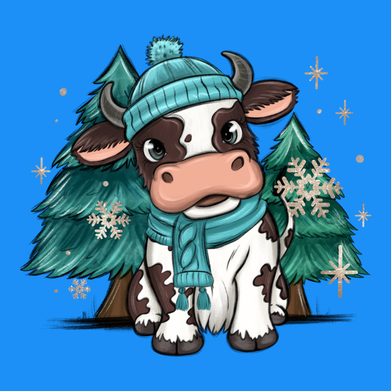 Winter I'm Udderly Freezing Baby Cow Classic Tee by MaliasSmallBusiness | Teevron