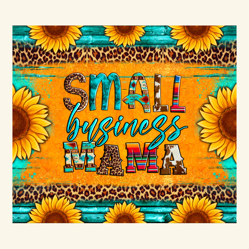 Small Business Mama Leopard Turquoise Aztec Serape Cowhide Sunflowers Premium Hoodie by Artiststas | Teevron