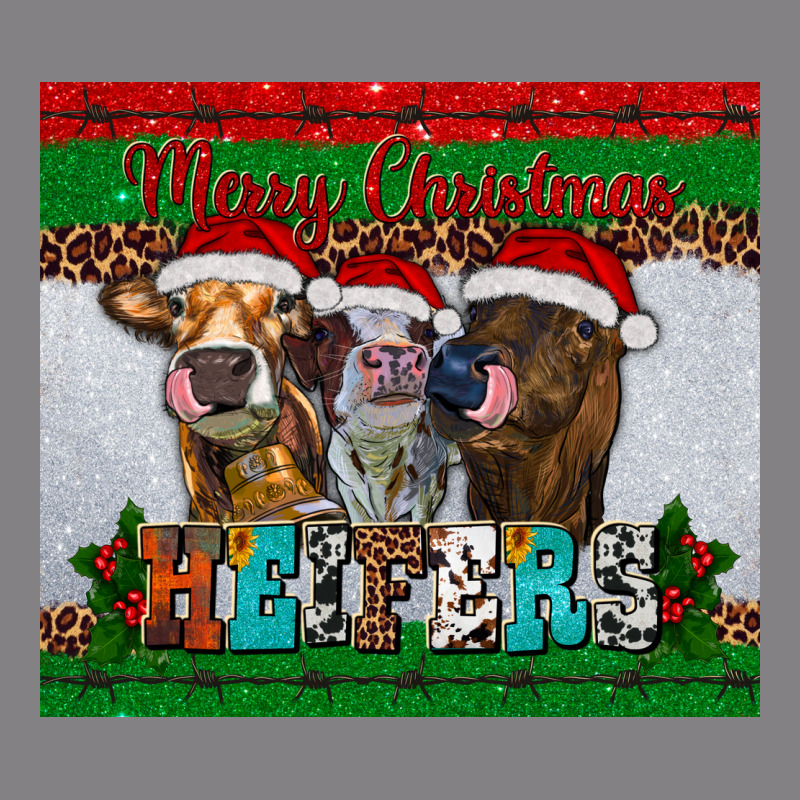 Merry Christmas Heifers Heavyweight Hoodie by RanaPortraitStore | Teevron
