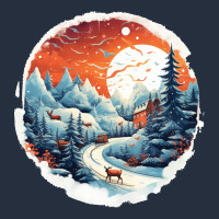 Deer Snow House Design Zipper Hoodie | Teevron