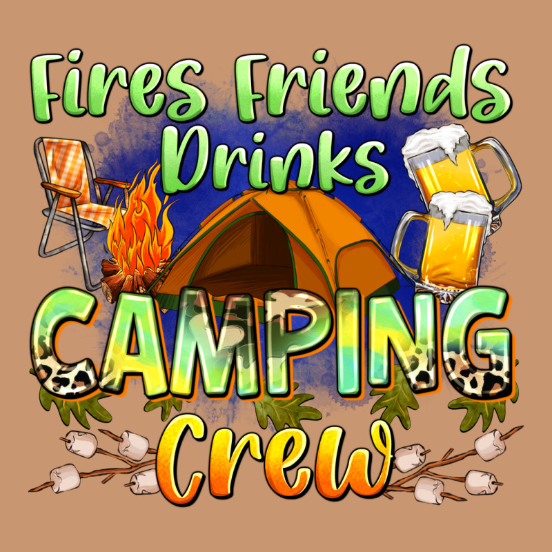 Fires Friends Drinks Camping Crew Heavyweight Hoodie by Zillion Design Studio | Teevron