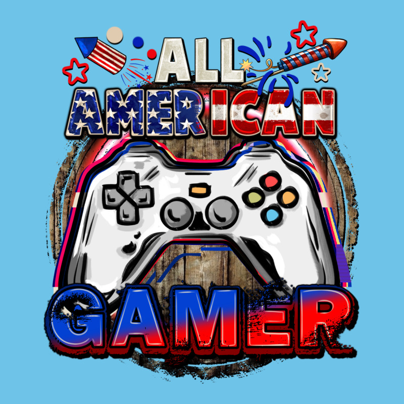 All American Gamer 4th Of July Premium Sweatshirt by CowGirlArtShop | Teevron
